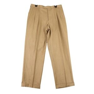 Allen Solly Dress Pants Mens 34x30 Pleated  Cuffed Hem Business‎ Professional